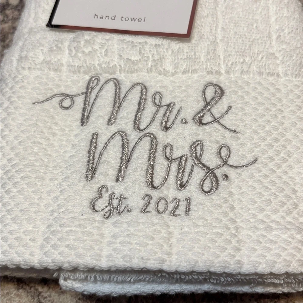 Mr & Mrs Hand Towels